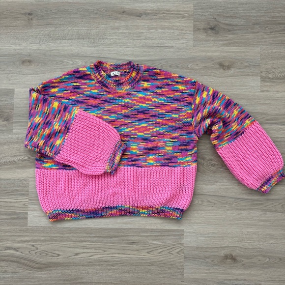 Vici colorful oversized sweater - Picture 1 of 5